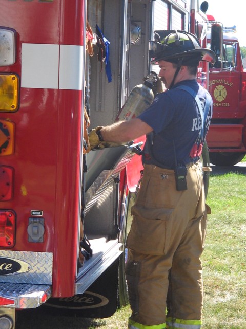 Live fire training on Dowlin Forge Road 2005.